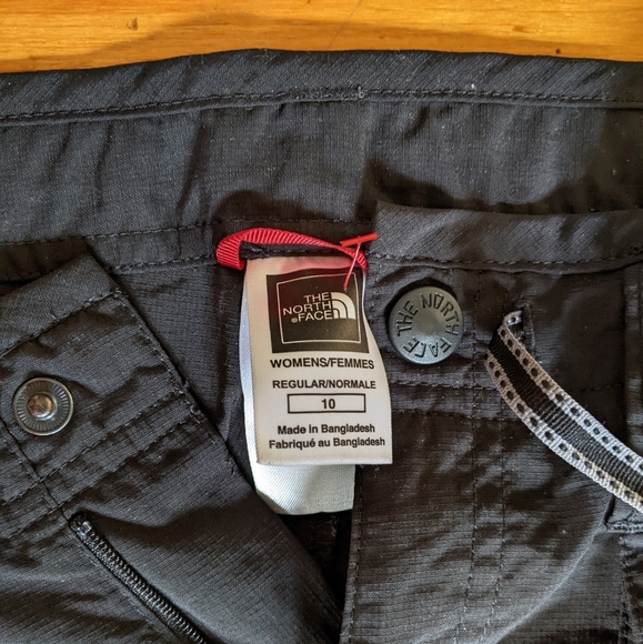 Black North Face Hiking Pants Women's size 10 - Picture 3 of 4